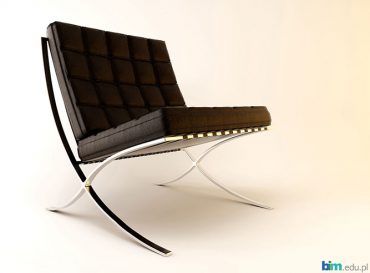 The Barcelona Chair 3ds max